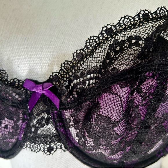 Bundle 3 Elle MacPherson Intimates Bras 32DD Black Lace Peach Underwire - Picture 7 of 12